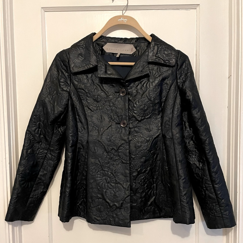 Dorothee Schumacher Embossed Black Jacket SZ M